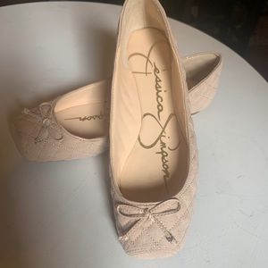 Jessica Simpson Size 7 Blush Mabelle Quilted Flats